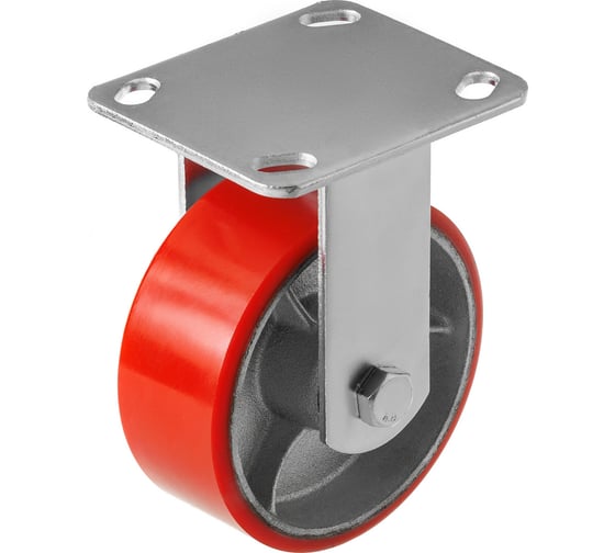 Изображение товара Большегрузное полиуретановое колесо неповоротное FCP 54 (125 мм; 280 кг) А5 1000106