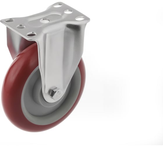 Изображение товара Колесо аппаратное полиуретановое неповоротное 310125F (125 мм; 150 кг) А5 1005795