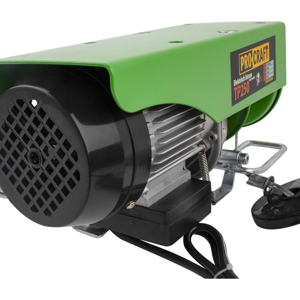 Изображение товара Электрический тельфер PROCRAFT 510 Вт 250 кг с пультом и высотой подъема 12 м