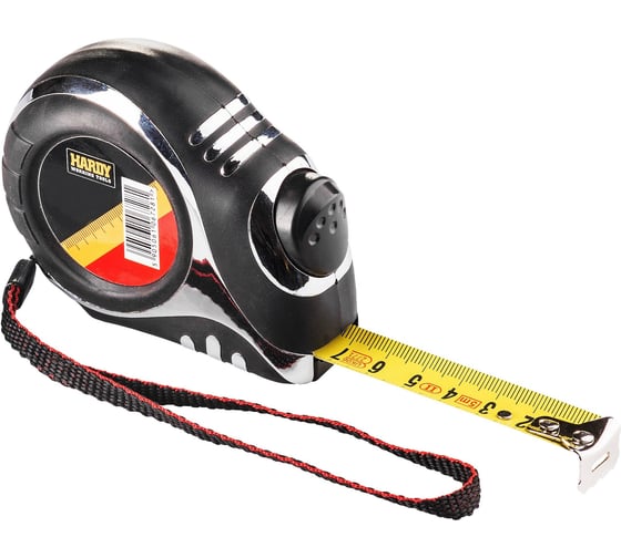 Изображение товара Рулетка HARDY с автоматическим фиксатором, 7,5мх25мм, в блистере 0700-452507