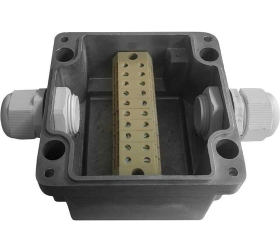 Изображение товара Металлическая коробка соединительная Магнито-контакт МКС 2ВК «МОРОЗ» IP66/IP68 цвет серый 00-00010222