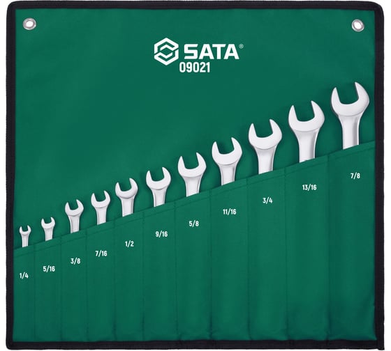 Изображение товара Набор комбинированных дюймовых ключей SATA 11 предметов 09021