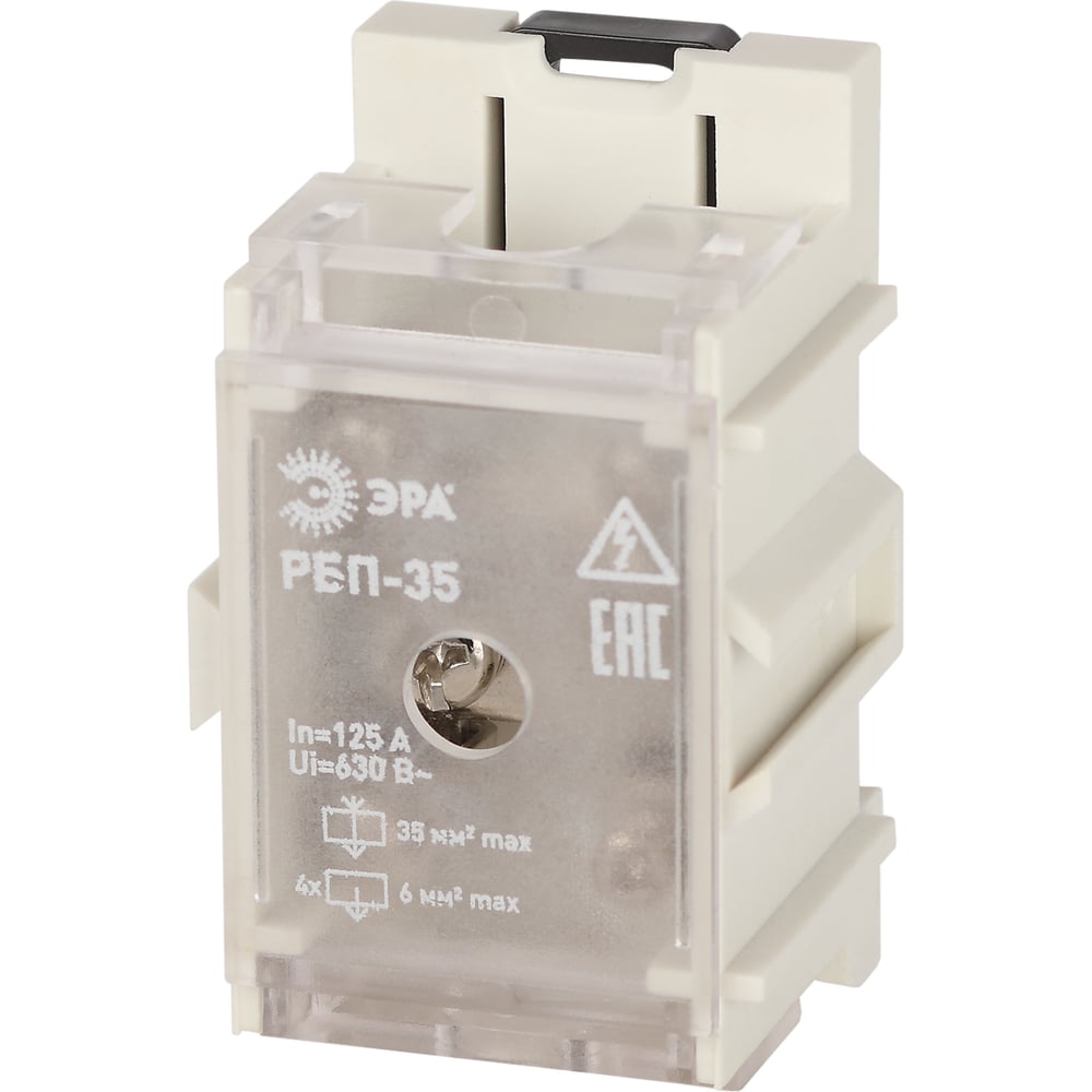 Изображение товара Распределительный блок проходной ЭРА РБП NO-22476 35 125А 4проводника