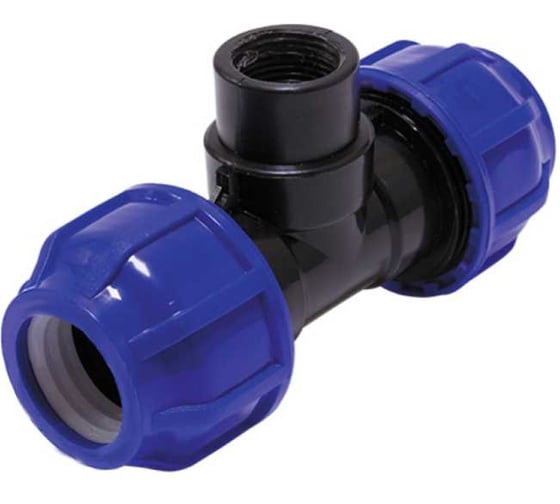 Изображение товара Тройник переходной Damento ПНД, 32х32 мм, 1/2" внутренняя резьба 011203