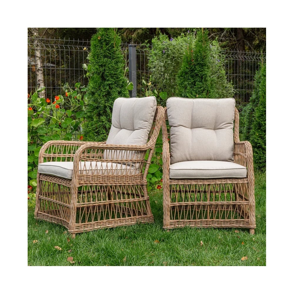 Изображение товара Комплект обеденных кресел Royal Family ISABELLA 201-21-2 с подушками для уличной мебели