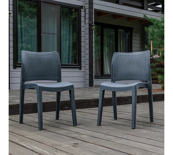 Изображение товара Набор стульев Royal Family JULY(2 шт) графит 853-81