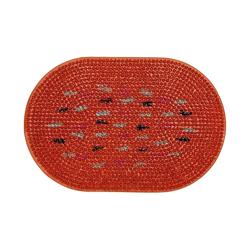 Изображение товара Придверный резиновый коврик ComeForte FRG 40x60см овал оранжевый