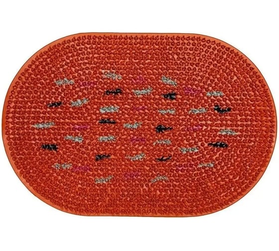 Изображение товара Придверный резиновый коврик ComeForte «FRG» 40x60см Orange овал GM-3003-О
