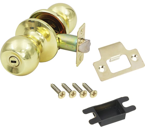 Изображение товара Ручка-кноб ЕРМАК золото, с фиксатором 673-048