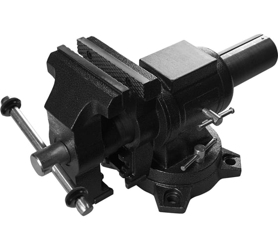 Изображение товара Чугунные поворотные в 2-х плоскостях тиски с трубным зажимом и наковальней Berger BG БАЛЬДР BG1340