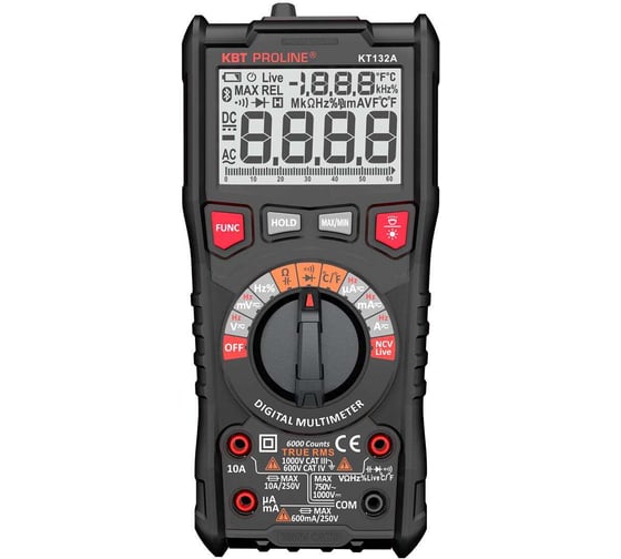 Изображение товара Мультиметр цифровой КВТ KT 132А серия PROLINE 91917