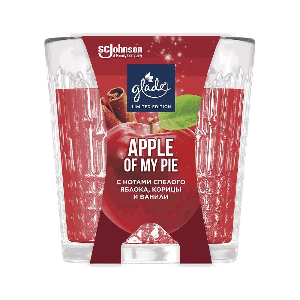 Изображение товара Ароматическая свеча GLADE LTO Apple of My Pie, 130 г 865069