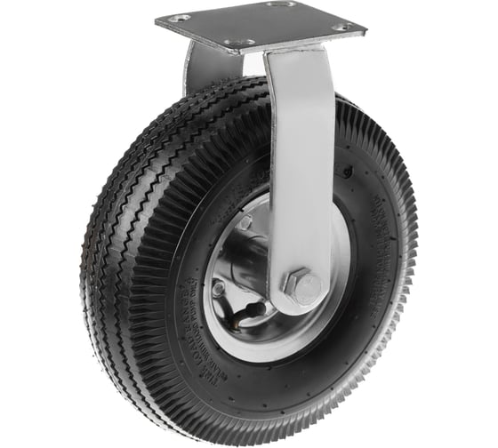 Изображение товара Пневматическое колесо неповоротное (3.50-4, диаметр 266 мм, крепление - площадка) А5 PRF 85 1000057