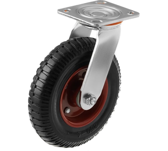 Изображение товара Колесо литое поворотное с протекторной резиной PS 200 (200 мм; 280 кг) А5 1001070