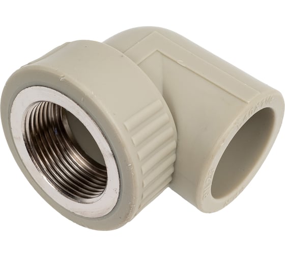 Изображение товара Угольник комбинированный Damento внутренняя резьба, 40 мм x 1 1/4 дюйма, серый 8821