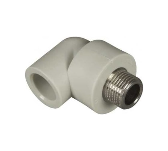 Изображение товара Угольник комбинированный Damento наружная резьба, 32 мм x 3/4 дюйма, серый 8830