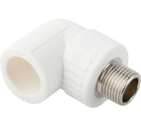 Изображение товара Угольник комбинированный Damento наружная резьба, 32 мм x 3/4 дюйма, белый 8826