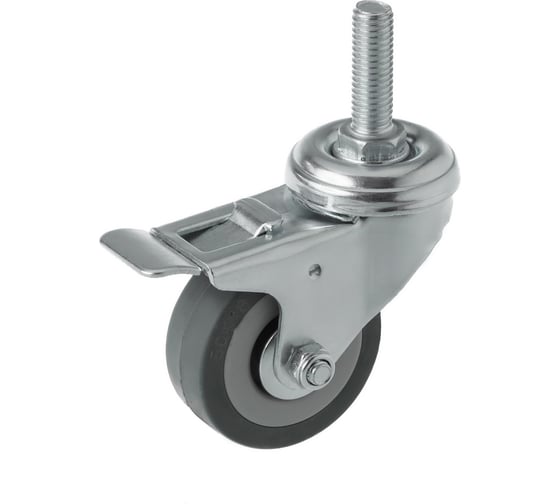 Изображение товара Аппаратное колесо поворотное с болтом и тормозом SCtgb 25 (50 мм; 25 кг) А5 1000347