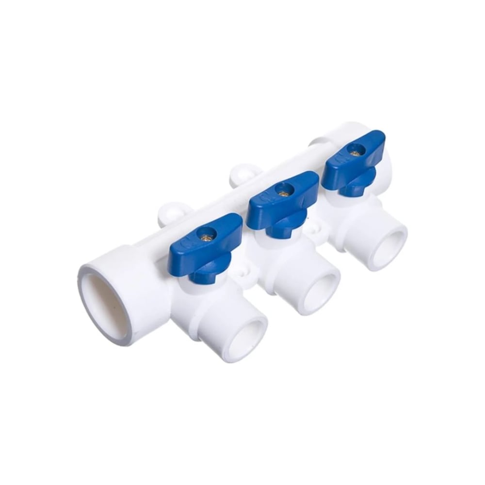 Изображение товара Коллектор Damento 32 на 3 выхода 20 внутр. белый Распределитель воды