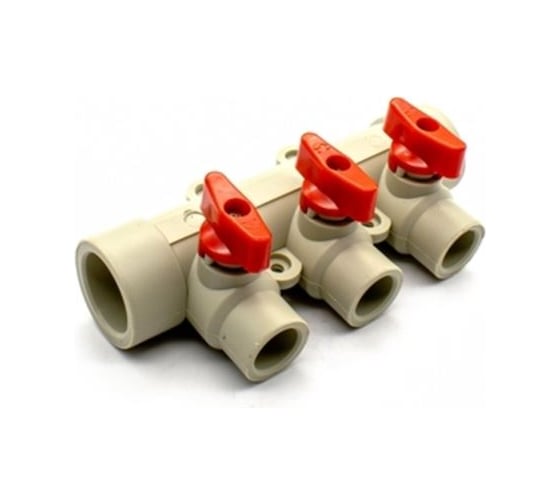 Изображение товара Коллектор Damento 32 на 3 выхода 20 внутр. серый (1/20) 9072