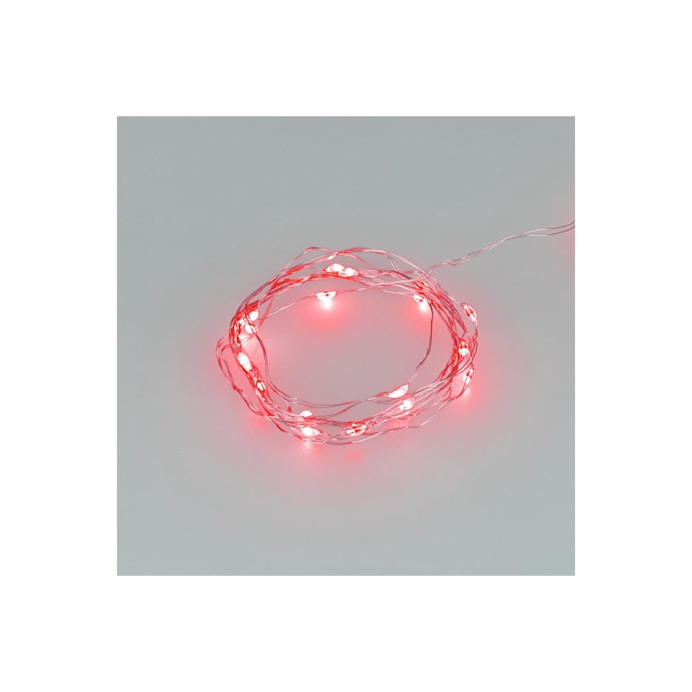 Изображение товара Светодиодная гирлянда Ardecoled ARD-DEW-HOME-2000-CLEAR-20LED-STD красная батарейка
