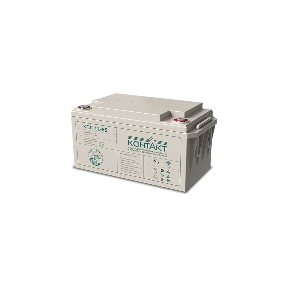 Изображение товара Аккумулятор 12V 65Ач Контакт КТЛ 12-65 AGM