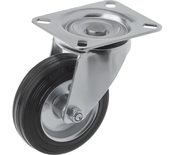 Изображение товара Колесо промышленное усиленное поворотное с площадкой SRC 42 (100 мм; 95 кг) А5 1000480