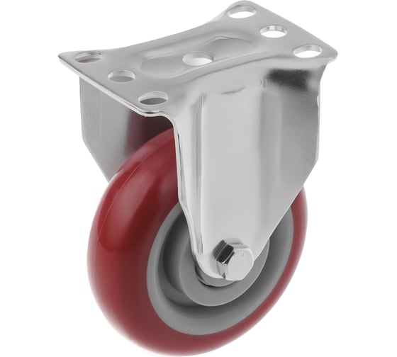 Изображение товара Колесо аппаратное полиуретановое неповоротное 310100F (100 мм; 130 кг) А5 1005794