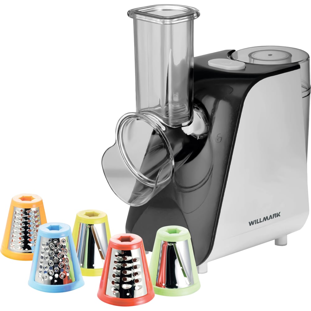 Изображение товара Овощерезка WILLMARK WSM-7830 5 насадок мощность 200 Вт белая