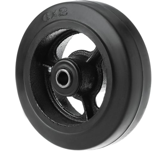 Изображение товара Большегрузное чугунное колесо без крепления D 63 (150 мм; 230 кг) А5 1000084