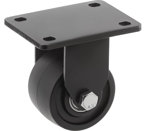 Изображение товара Большегрузное нейлоновое колесо неповоротное FHdd 92 (75 мм; 180 кг) А5 1000507