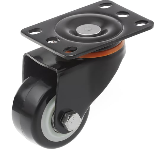 Изображение товара Колесо полиуретановое поворотное с площадкой 35065S (65 мм; 80 кг) А5 1005835