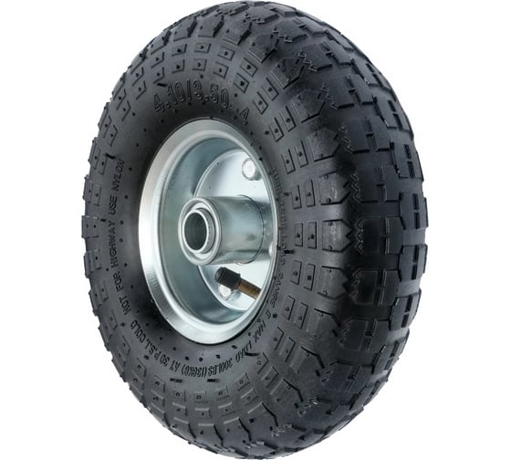 Изображение товара Пневматическое колесо для тачки / тележки (3.50-4, диаметр 260 мм, ось 20 мм, подшипник) А5 PR 1804-20 1000049