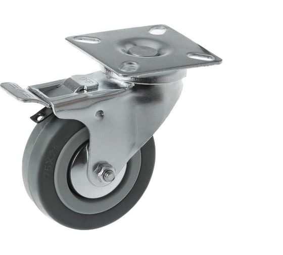 Изображение товара Аппаратное колесо поворотное с тормозом SCgb 93 (75 мм; 50 кг) А5 1000070