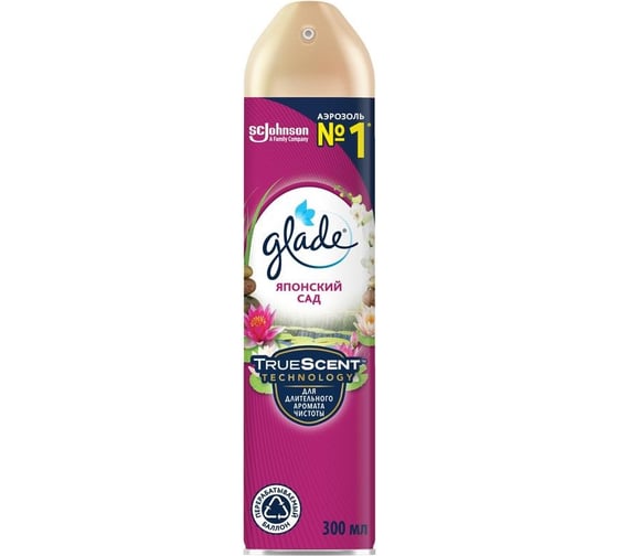 Изображение товара Освежитель воздуха GLADE аэрозоль, Японский сад, 300 мл 864942