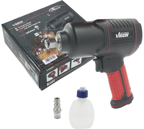 Изображение товара Пневматический ударный гайковерт HAZET с двойным ударным механизмом, Twin Hammer 1/2 1200 Нм VIGOR Германия v4800