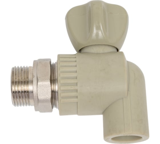 Изображение товара Крана шаровой для радиатора Damento угловой 20x3/4" серый (1/80) 9438