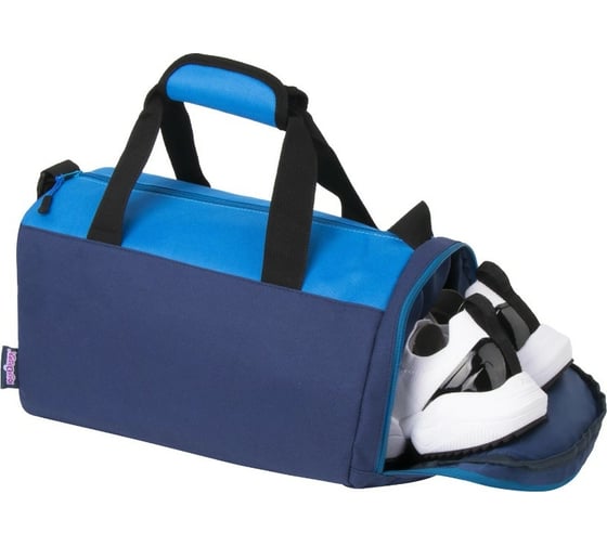 Изображение товара Спортивная сумка ЮНЛАНДИЯ с отделением для обуви, 40х22х20 см, синий/голубой 270096