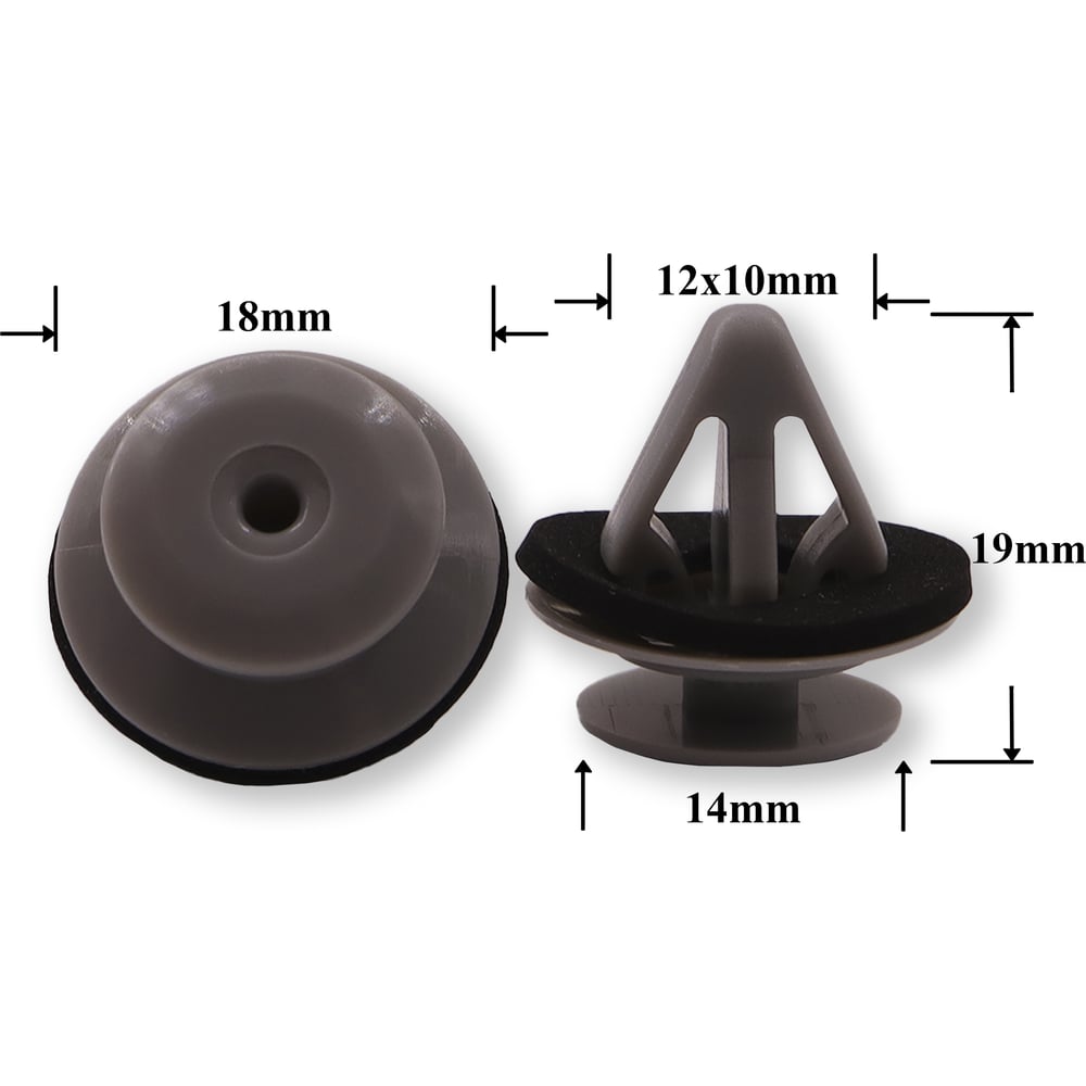 Изображение товара Автокрепеж для Mazda 10 шт TD1251SJ3A крепеж отделки пластик серый черный