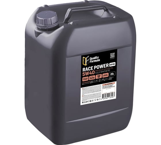 Изображение товара Моторное масло Quality Formula QF RACE POWER A3/B4 5W40, 20л 430900088
