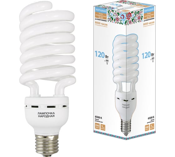 Изображение товара Люминесцентная лампа TDM ELECTRIC НЛ-HS-120 Вт-6500 К–Е40 SQ0347-0050