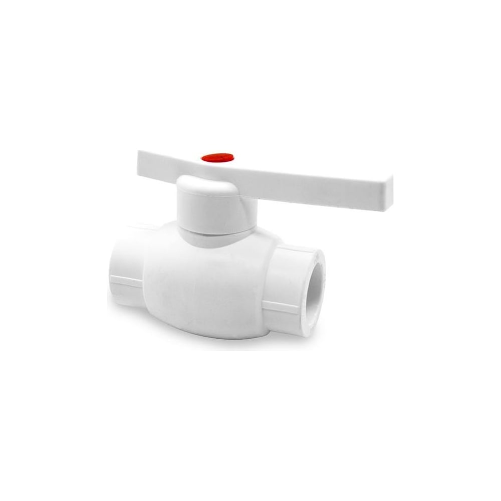 Изображение товара Кран шаровый Damento 1v 50 белый для водопровода 87402