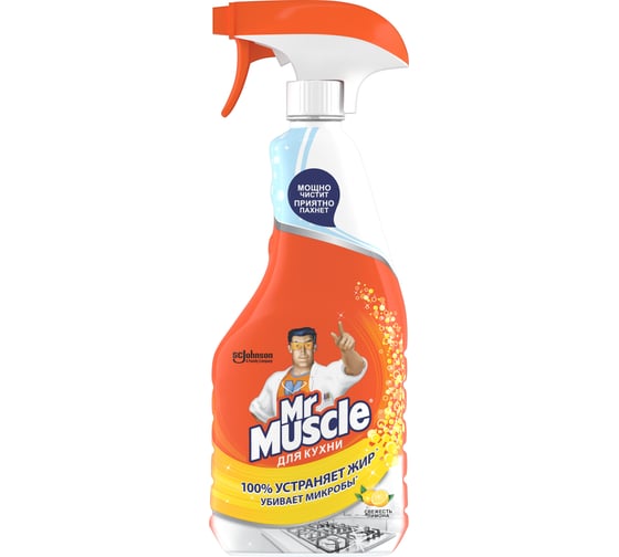Изображение товара Чистящее средство для кухни МИСТЕР МУСКУЛ Mr Muscle Свежесть лимона, триггер 500 мл 317147
