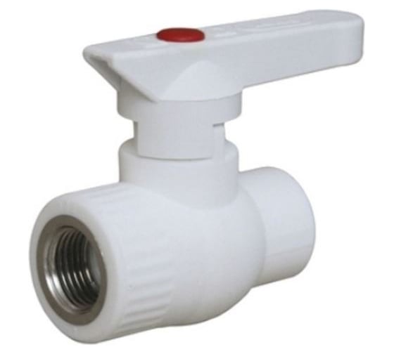 Изображение товара Кран шаровый комбинированный Damento с вн.резьбой 25x1/2" белый (10/70) 996101