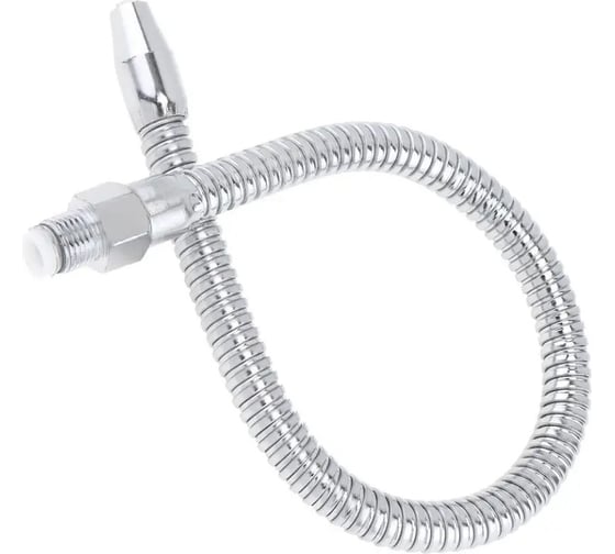 Изображение товара Металлическая гибкая охлаждающая ООО СЗЦМ трубка для СОЖ 400 мм, G1/4", наружная резьба, круглое сопло 00-00004609