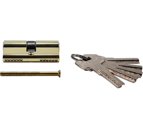 Изображение товара Ключевой цилиндр (личинка) MORELLI HS 60C PG, высокой секретности (60 мм), цвет - золото 9015157