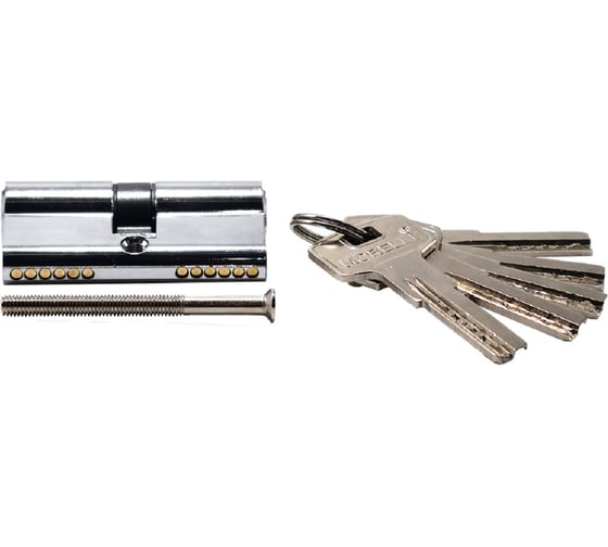 Изображение товара Ключевой цилиндр (личинка) MORELLI HS 60C PC, высокой секретности (60 мм), цвет - хром 9015156