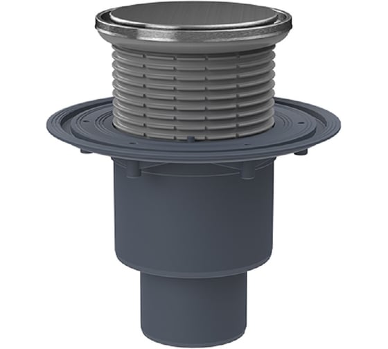 Изображение товара Трап с сухим сифоном HL "Primus blue" (вертикальный выпуск), круглая решетка д133, DN50/70/100  310PrblueR