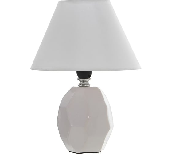 Изображение товара Настольная лампа RISALUX Жаклин E14 40Вт белый 18x18x24 см 7984504