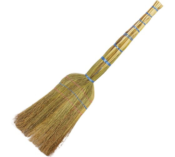 Изображение товара Веник ЛЮБАША СТАНДАРТ сорго 3-х прошивной 604228